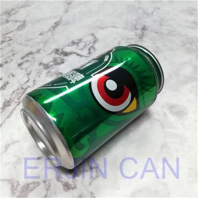 Aluminum Can 12oz with Pull Lid 202 Easy Open End