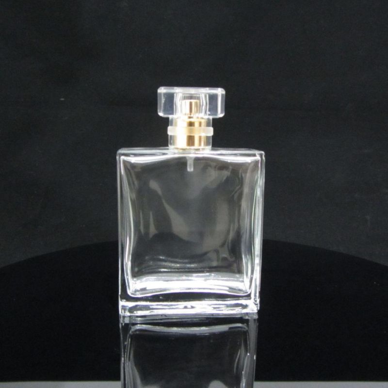 Empty Thick Bottom Perfume Spray Bottle with Shiny Clear Cap