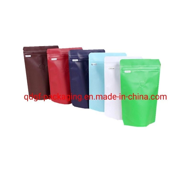 Flat-Bottom Sealed Plastic Packaging Coffee Bags Zipper Bag Manufacturer