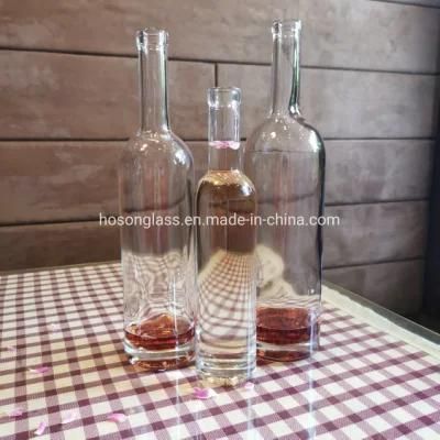 Hoson Factory Direct Sale Lead Free Super Flint Vodka Popular Glass Bottle 1000 Ml