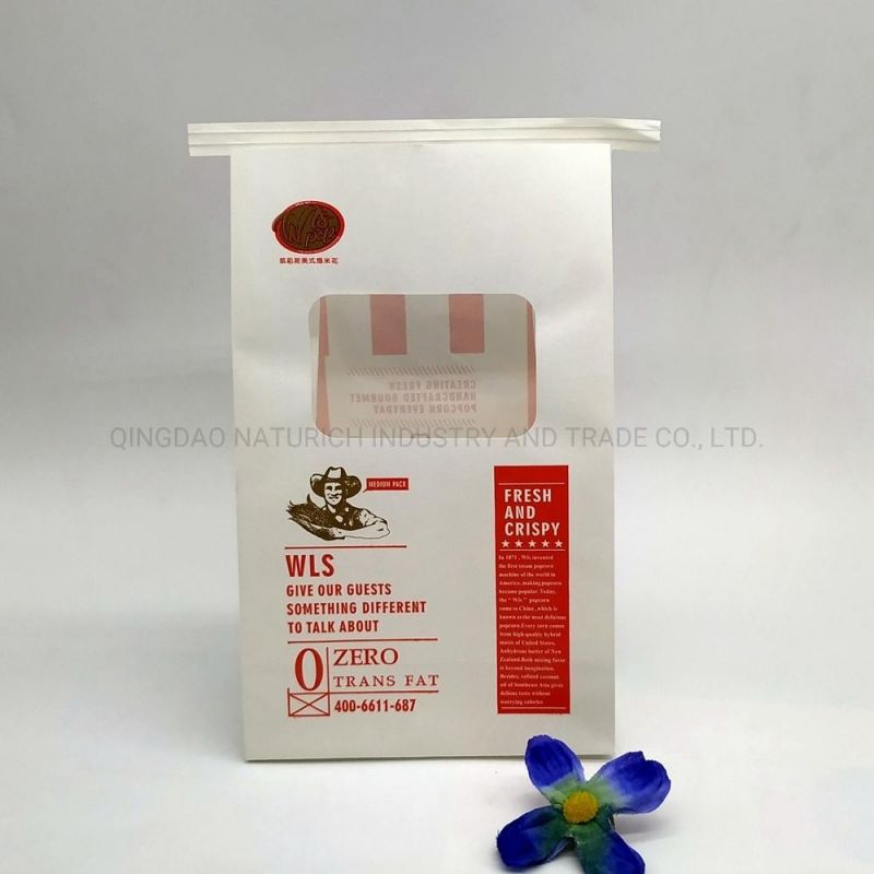 Custom Oil Proof Fast Food Packaging Fried Chicken Paper Bag for Fried Food