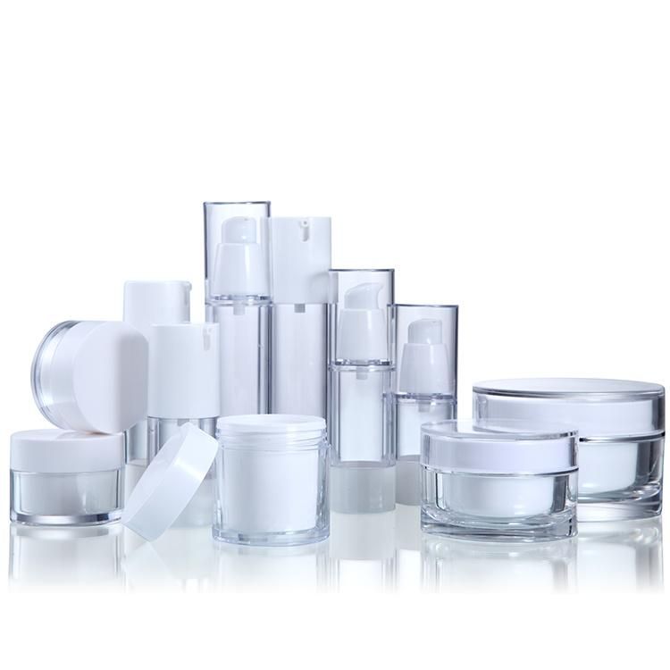 20ml 30ml 50ml Airless Cosmetic Transparent Bottle Set