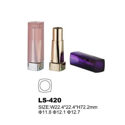 Custom Plastic Square Transparent Lipstick Tube Luxury Lipstick Container