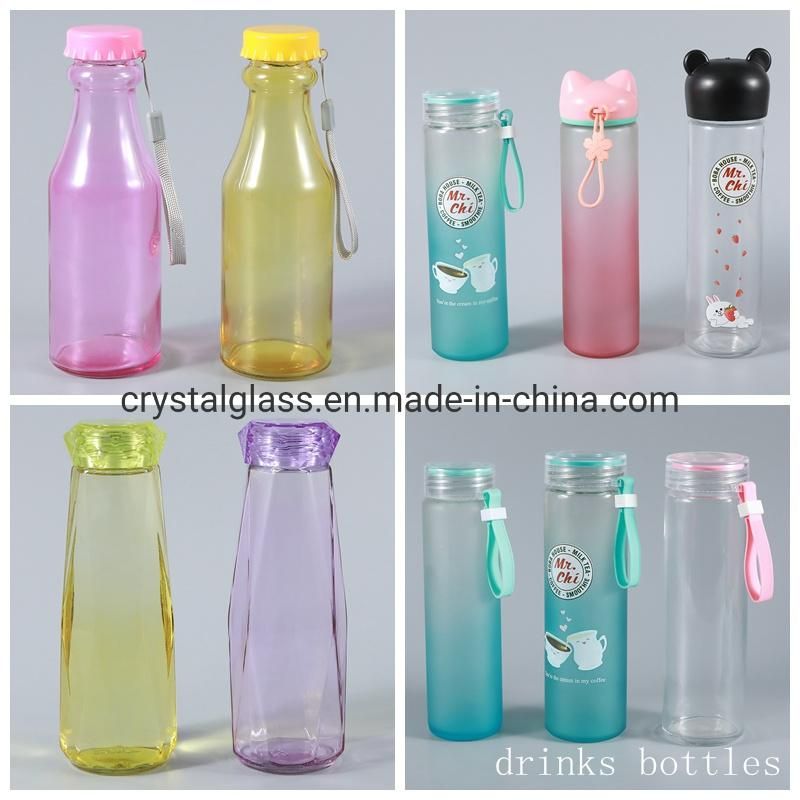 China Factory Beverage Bottle Supplier 5oz 10oz 14oz 300ml 500ml 750ml Glass Water Bottle