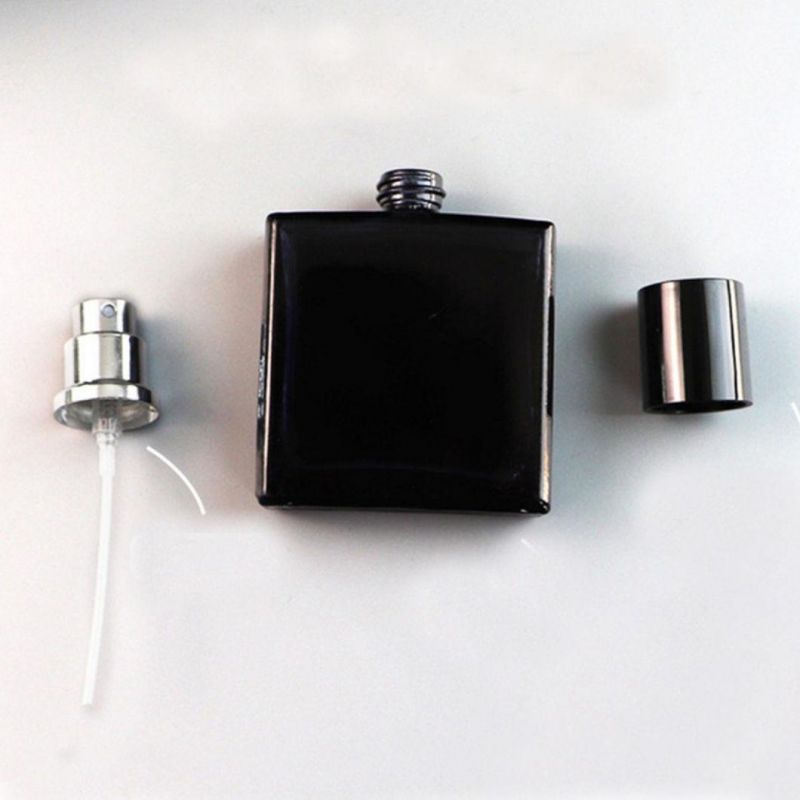 Screw Top Glass Perfume Bottle 50ml Transparent Glass Perfume Container