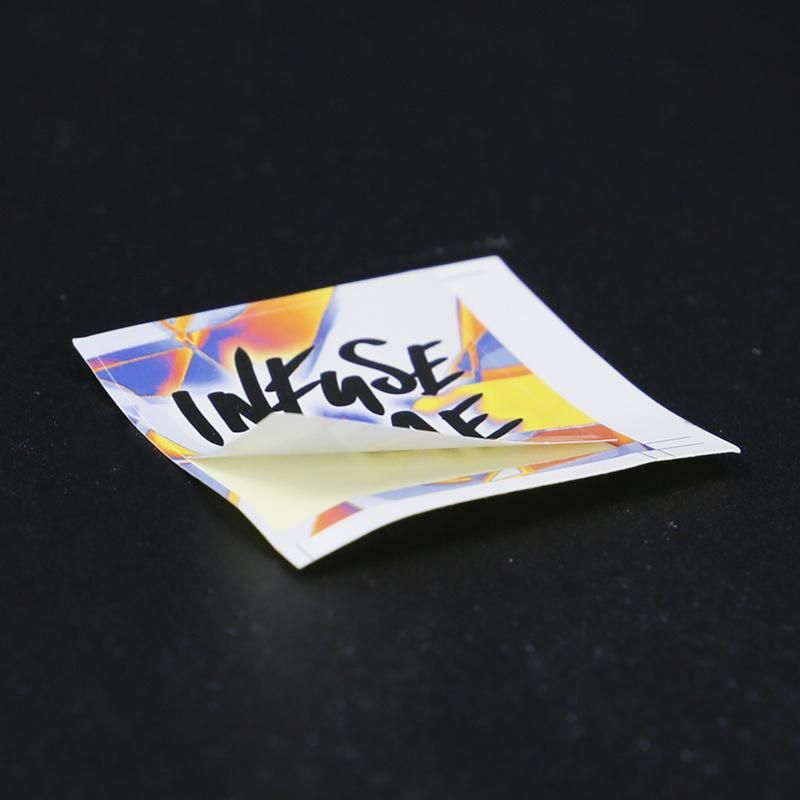 PP Material Square Small Waterproof Custom Sticker