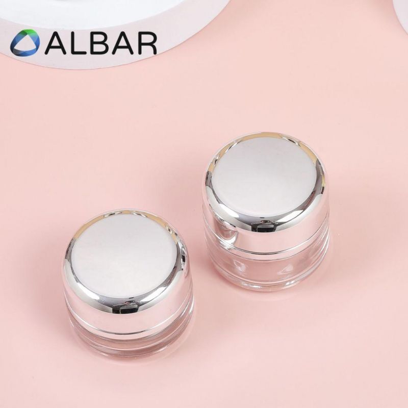 Flat Shoulder Round Bottom Set Glass Bottles for Lotion Emulsion Serum Cream