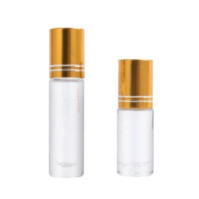 5ml 10ml Clear Cylinder Roll-on Glass Cosmetic Bottles