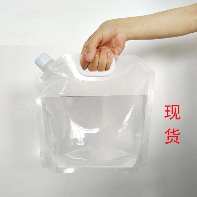 Custom Plastic Reusable 3L 5L Liquid Spout Pouch with Handle