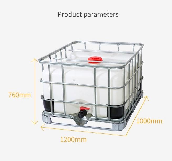 500L IBC Tank Water Container with Steel Frame for Forklift