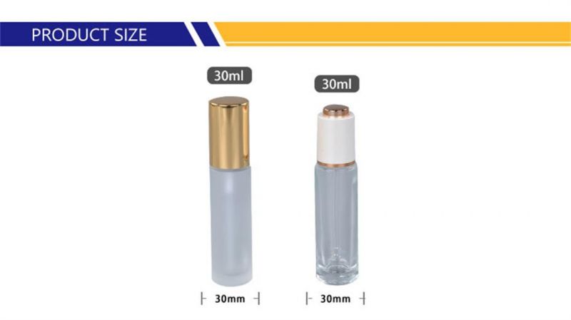 Custom Made Wholesale Cosmetic Lotion Bottle 30ml Glass Dropper Bottles