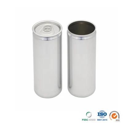 Wholesale Soft Drink Customized Printed or Blank Epoxy or Bpani Lining Sleek 355ml Aluminum Can