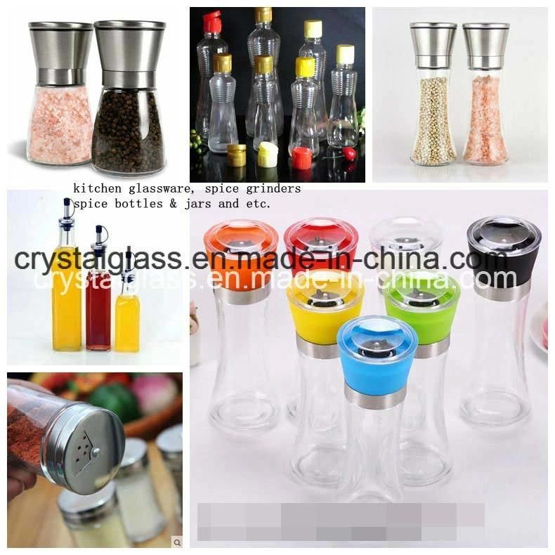 Customized Beverage Drinking Mason Glass Bottle Jar with Handle