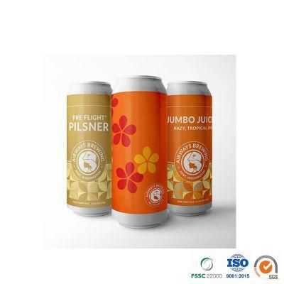 Manufacturer Supplier Energy Drink Customized Printed or Blank Epoxy or Bpani Lining Standard 16oz 473ml Aluminum Can