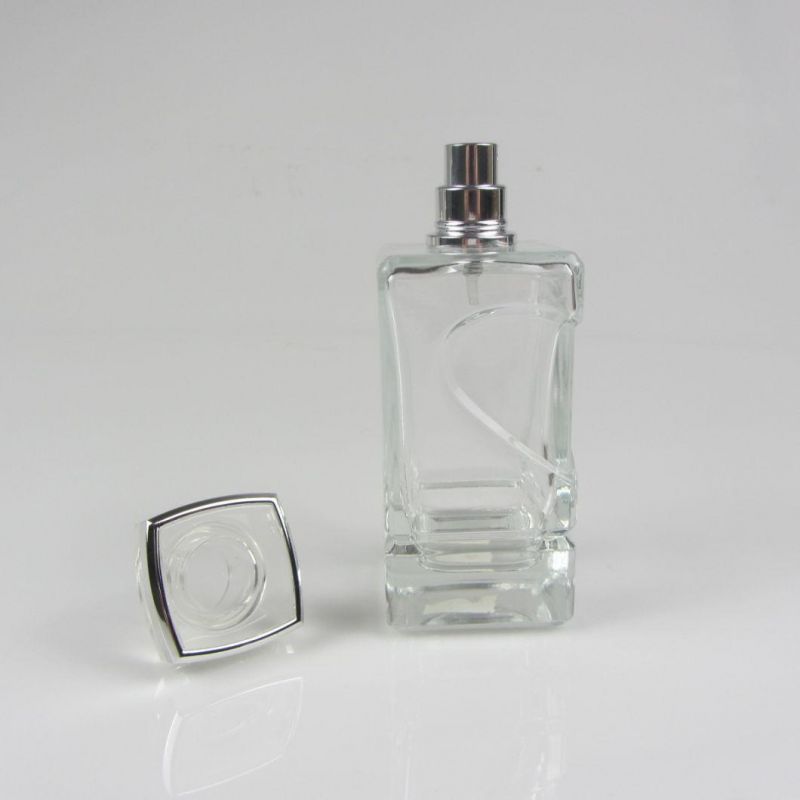 Design Recyclable Cosmetic Perfume Clear Glass Bottles