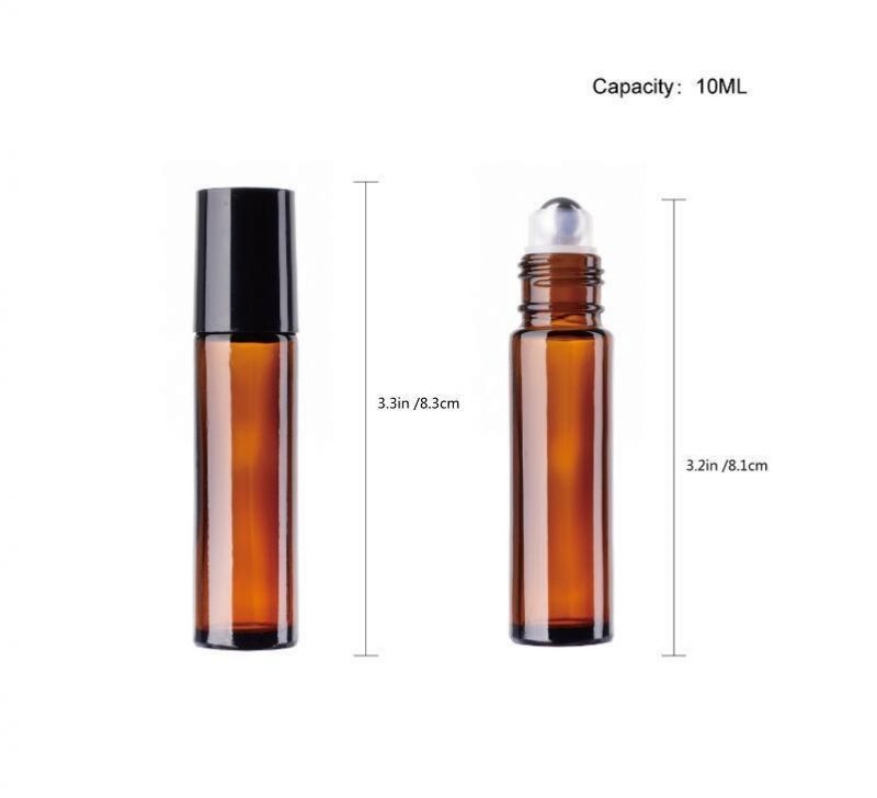 10ml Amber Clear Blue Roll on Glass Bottles