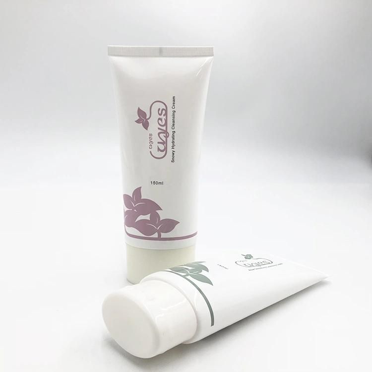 100g Soft White Face Wash Hand Cream Plastic Cosmetic Tube