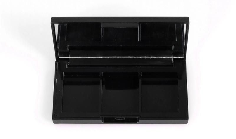 Hot-Sale Elegant Black 3 Color Eye Shadow Case Eye Shadow Palette Eye Shadow Container