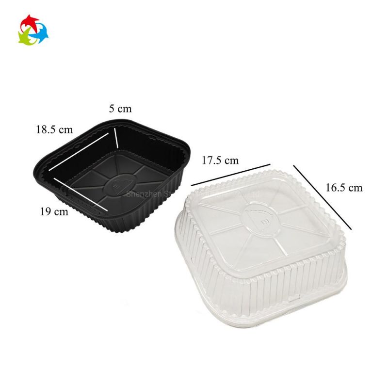 Microwave Disposable Plastic Take Away Bento Lunch Box with Lid