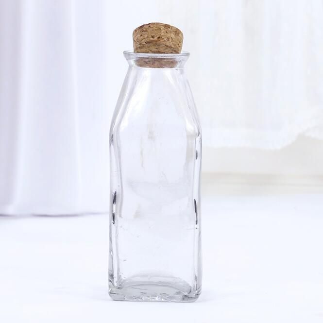 Cold Brewed Tea Beverage Fruit Juice or Miilk Tea Glass Bottle with Cork 12oz