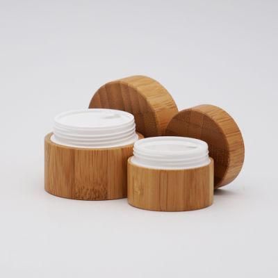 Bamboo Packaging Jar Cream Container Accept Logo Custom