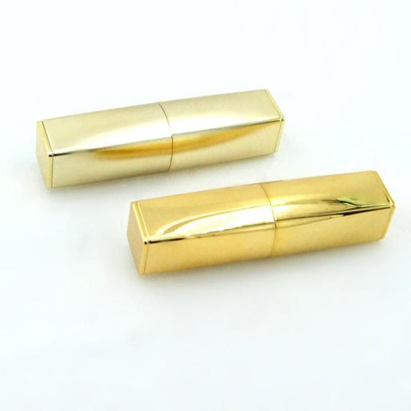 4.3G in Stock Top Sell Low MOQ Luxury Lip Shape Cosmetic Containers Black Matte Lipstick Tube for Makeup