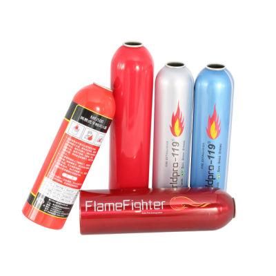 Eco-Friendly Aluminum Cans Oil Cosmetic Bottle Empty Packaging Plastic/Aluminium Sprayers/Pump for Can Aerosol with ISO