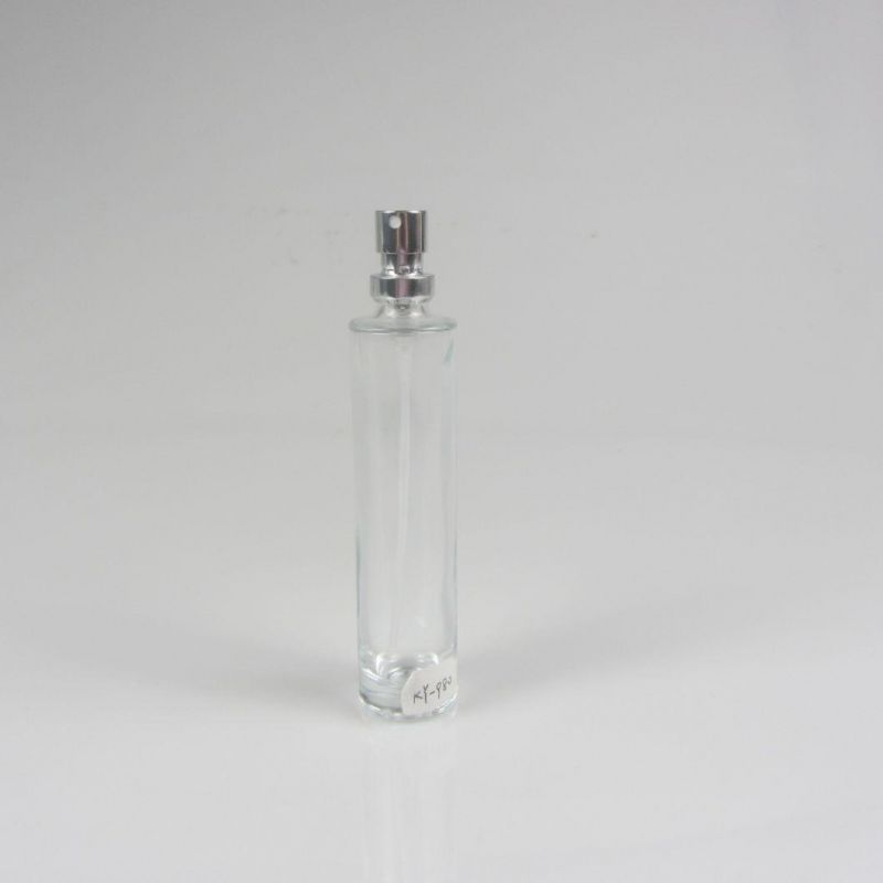 30ml Round Empty Clear Glass Perfume Bottle with Pump Spray