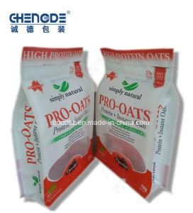 Flat Bottom Food Powder Package with Transparent Window