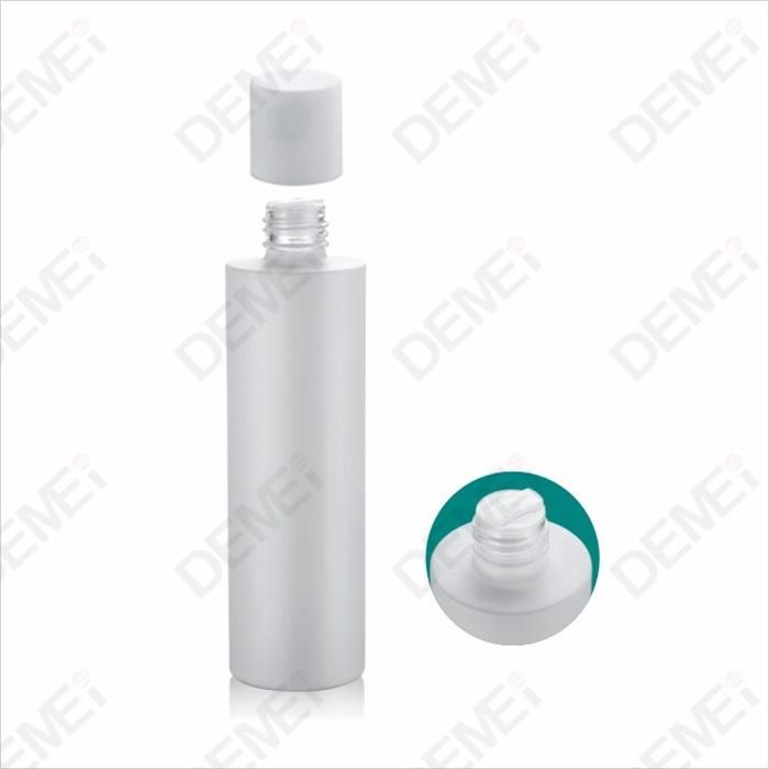 Demei 40/100/120ml 30/50g Cosmetic Skin Care Packaging Lovely White Cylinder Toner Lotion Glass Bottle and Cream Jar Series