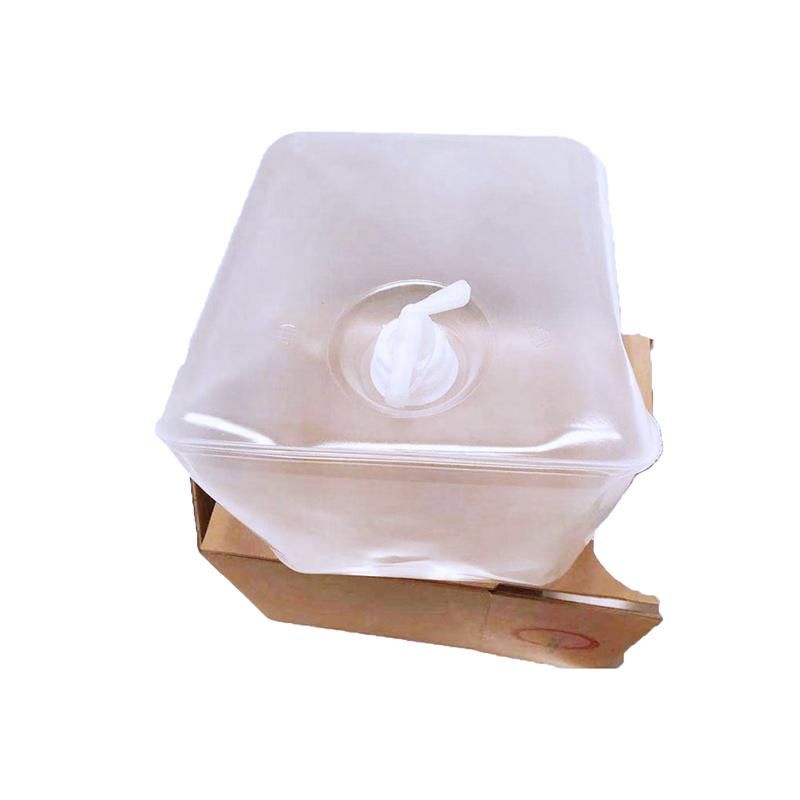 5L Ultrasonic Gel Soft Plastic Medical Packaging Frosted LDPE Cubitainer