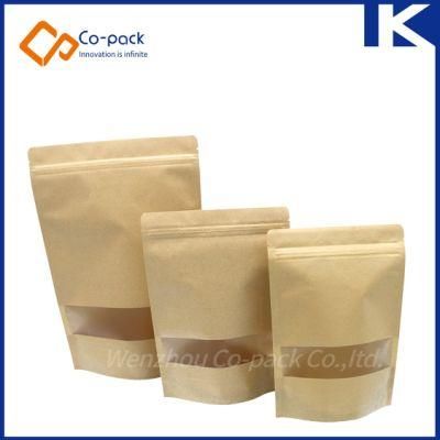 Paper Food Window Bag with Zip Lock