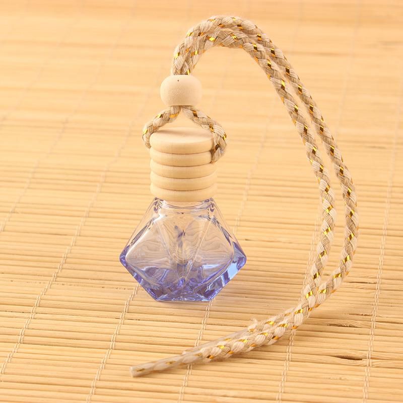 Car Hanging Empty Refillable Bottles Auto Perfume Diffuser Bottle Hanging Pendants Creative Essential Oil Bottle Ornaments