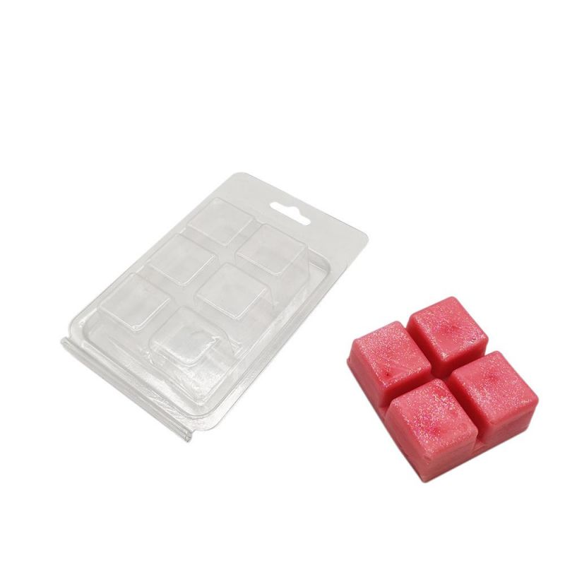 Transparent Pet Plastic Wax Melts Clamshell Packaging