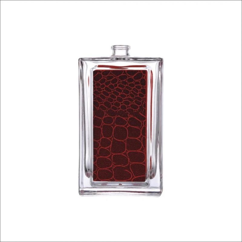 100ml a Concave Glass Bottle Empty Perfume Bottle Can Put Flower Paper on The Concave Surface.