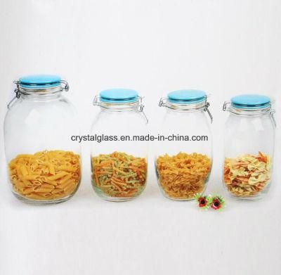 Storage Glass Jar for Dry Food Nut Candy