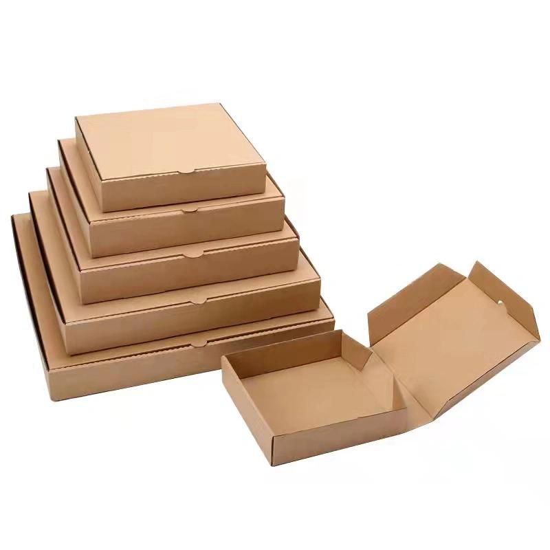 Eco Friendly Kraft Paper Corrugated Pizza Box