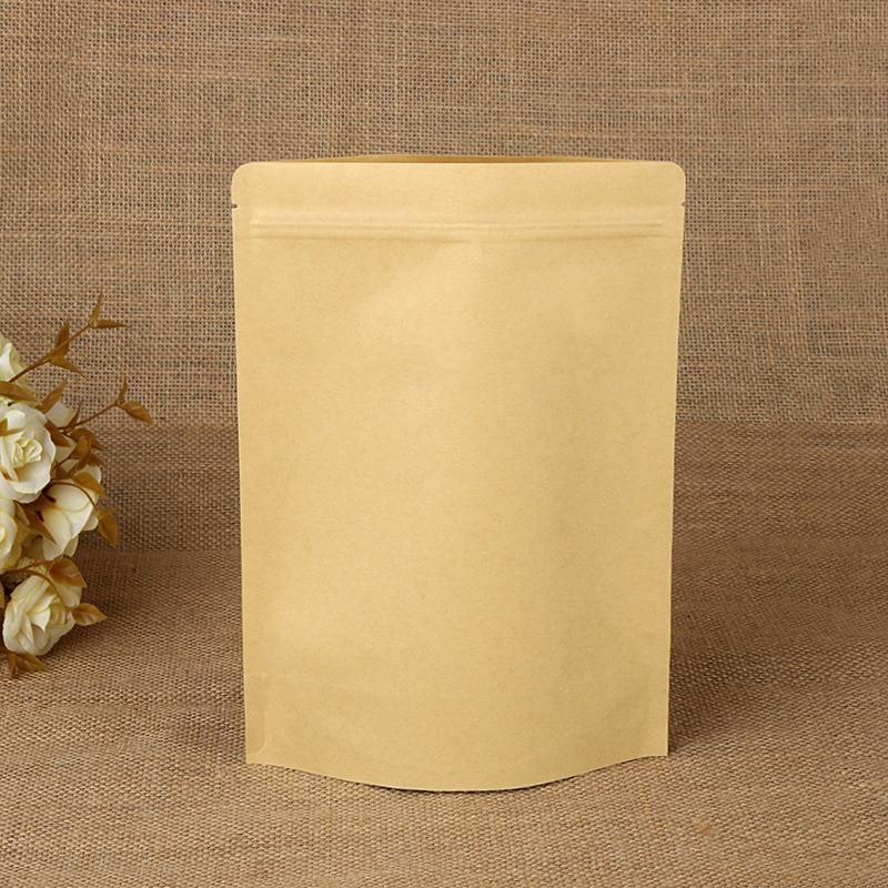 Granola Packing Pouch Kraft Paper Bag with Clear Window