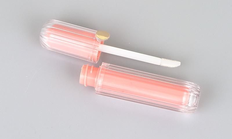 Luxury 4ml Pink Frost Cosmetic Liptint Lipgloss Tubes Custom Lip Gloss Packaging Container