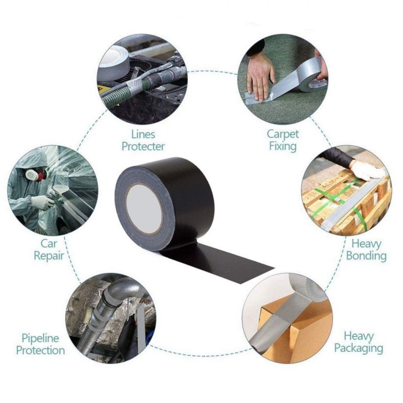 Black Waterproof Adhesive Duct Tape