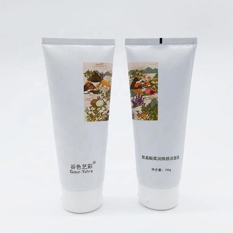 Cosmetic Plastic Tube with Flip Top Cap Handcream Plastic Tube