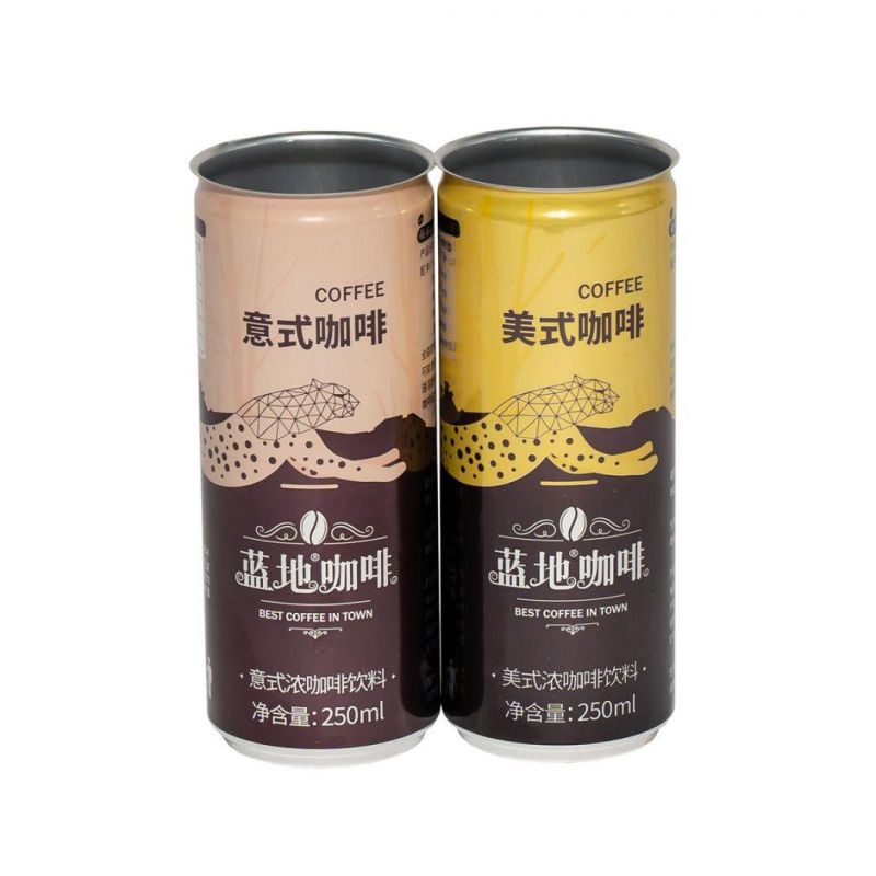 Slim 250ml Cans and 200 Lids for Cold Coffee