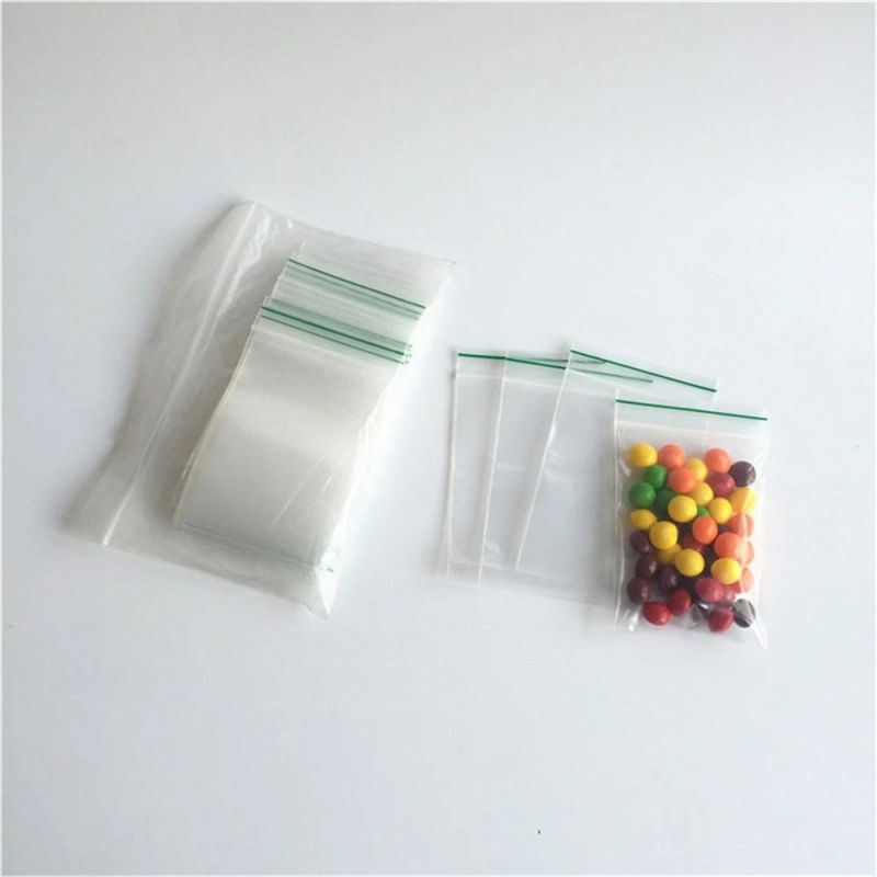 Factory Wholesale Transparent Zipper Plastic Packaging Bag