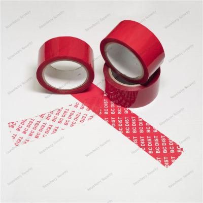 Factory Sale Security Adhesive Carton Packaging Seal Tape Custom Logo Security Tape Security Void Tape