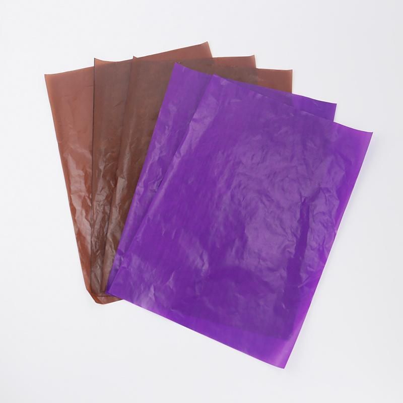 17GSM 50*50cm Purple Calendered Custom Wrapping Tissue Paper