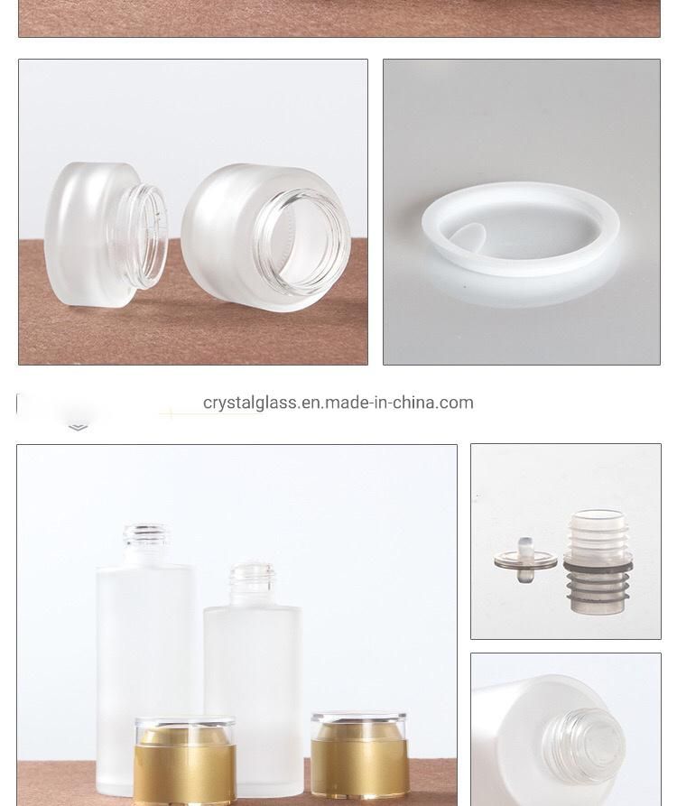 Travel Makeup Bottles with Screw Gold Caps 20ml 30ml 40ml 60ml 80ml