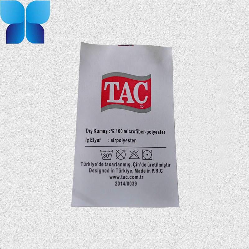 Customized Taffeta Label Printing Machine Labels for Garment