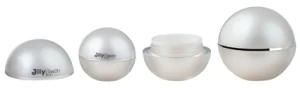 Luxury Spherical Plastic for Makeup Cosmetic Jars with Lids