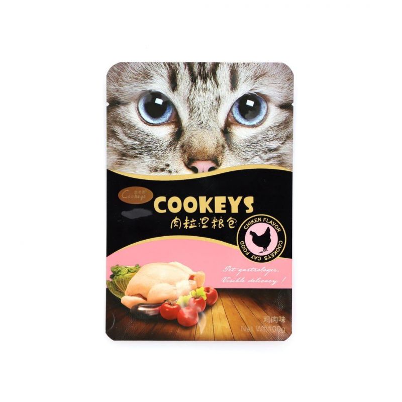 Custom Printed Resealable Foil Plastic Biscuit Snack Animal Feed Dry Packaging Stand up Pet Dog Food Bag with Reseal Zipper