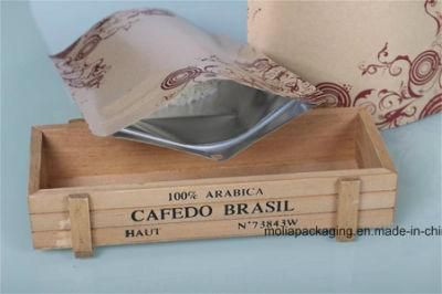 Moisture-Proof Kraft Paper Stand up Food Packaging Sealing Bag with Zip Lock